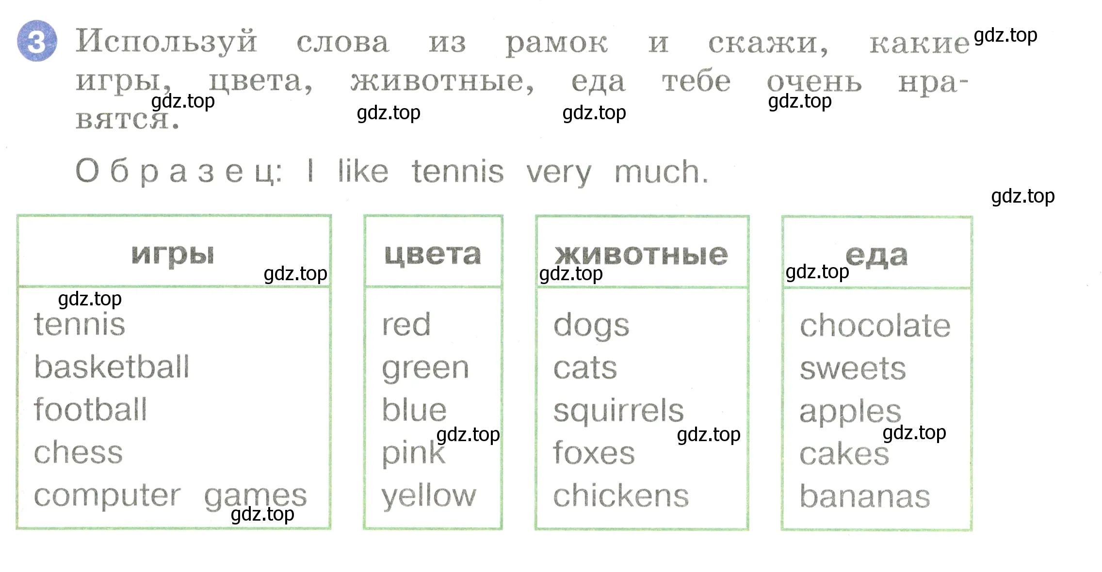 Условие номер 3 (страница 63) гдз по английскому языку 2 класс Афанасьева, Баранова, учебник 2 часть