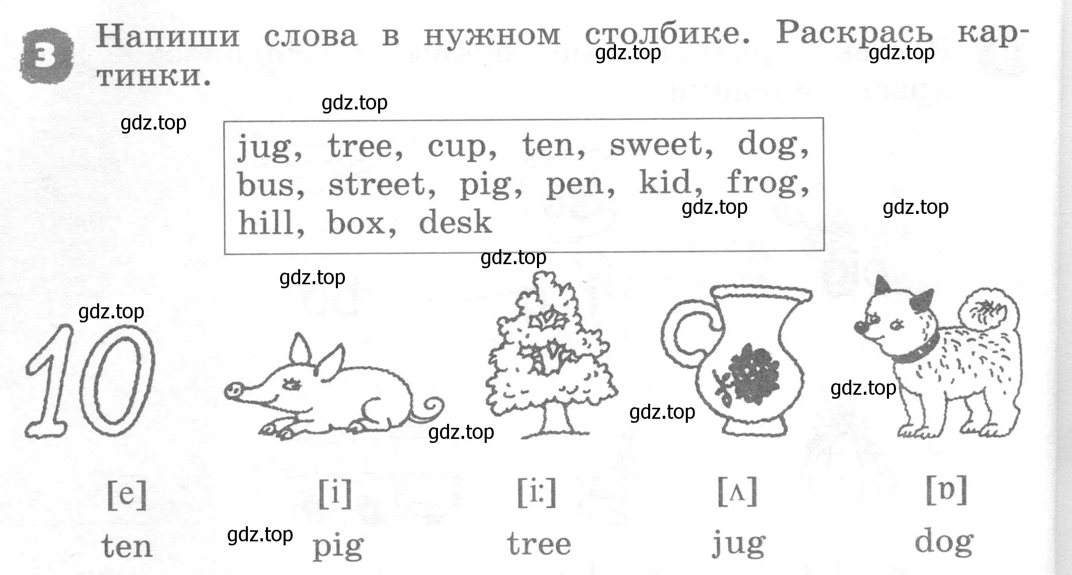 Условие номер 3 (страница 20) гдз по английскому языку 2 класс Афанасьева, Михеева, рабочая тетрадь