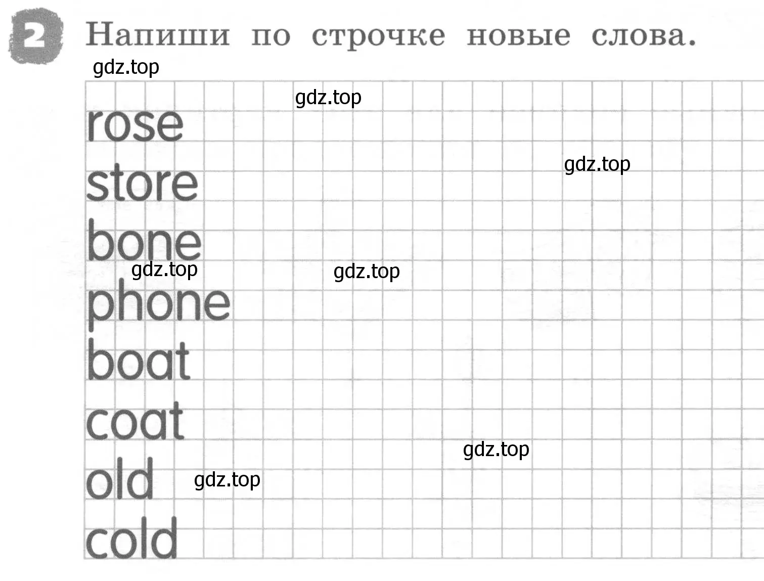 Условие номер 2 (страница 62) гдз по английскому языку 2 класс Афанасьева, Михеева, рабочая тетрадь