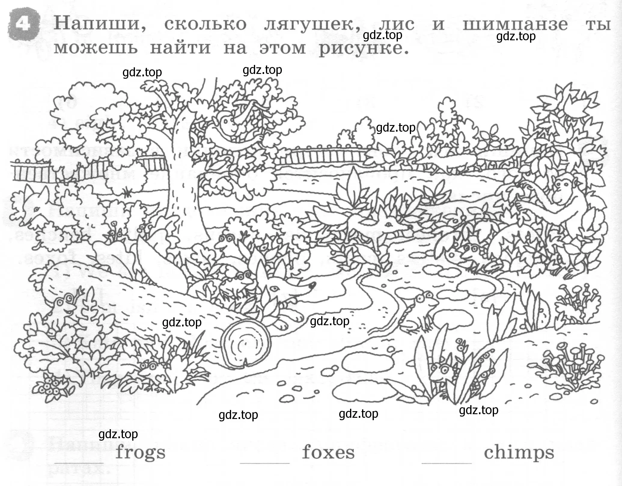 Условие номер 4 (страница 90) гдз по английскому языку 2 класс Афанасьева, Михеева, рабочая тетрадь