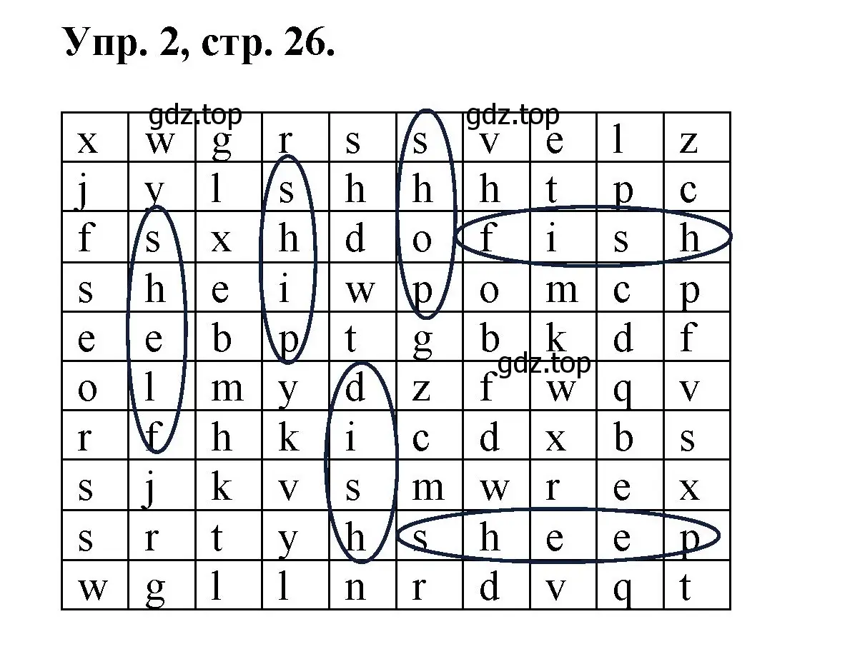 Решение номер 2 (страница 26) гдз по английскому языку 2 класс Афанасьева, Михеева, рабочая тетрадь
