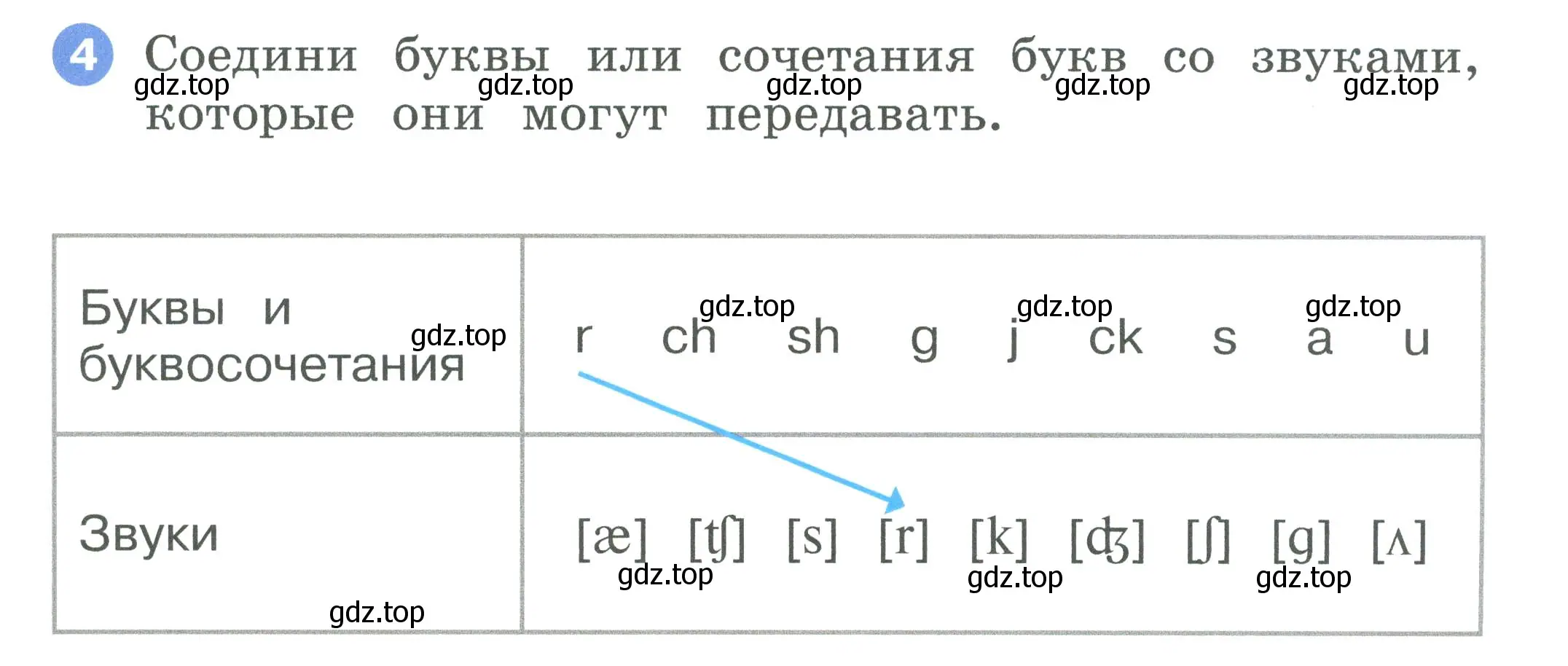 Условие номер 4 (страница 43) гдз по английскому языку 2 класс Афанасьева, Баранова, рабочая тетрадь 1 часть