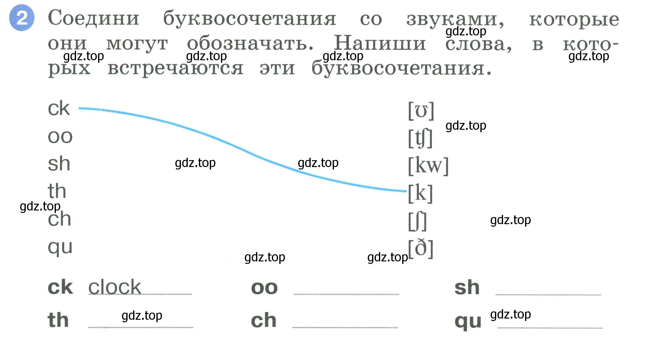 Условие номер 2 (страница 59) гдз по английскому языку 2 класс Афанасьева, Баранова, рабочая тетрадь 1 часть