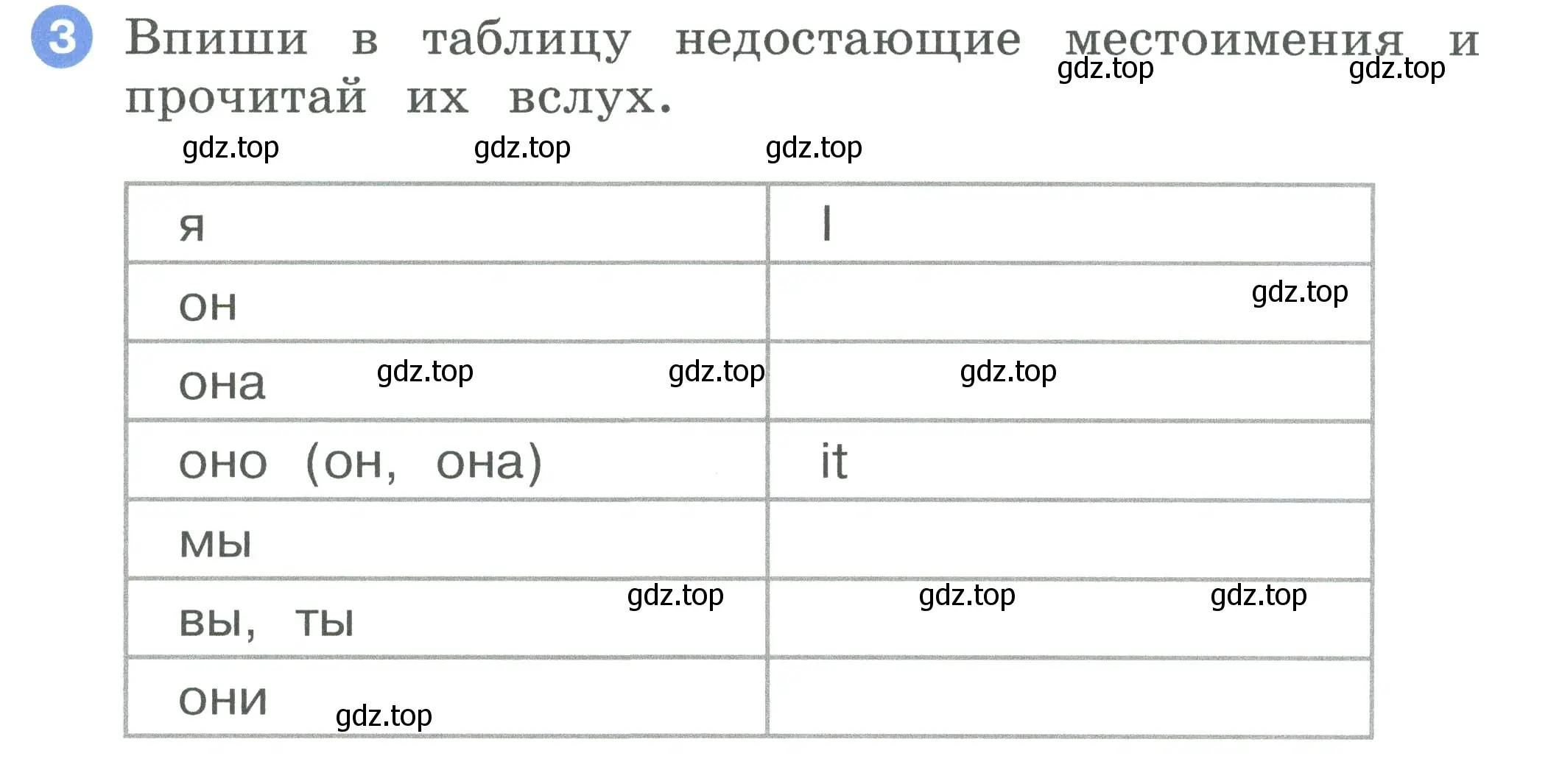 Условие номер 3 (страница 59) гдз по английскому языку 2 класс Афанасьева, Баранова, рабочая тетрадь 1 часть