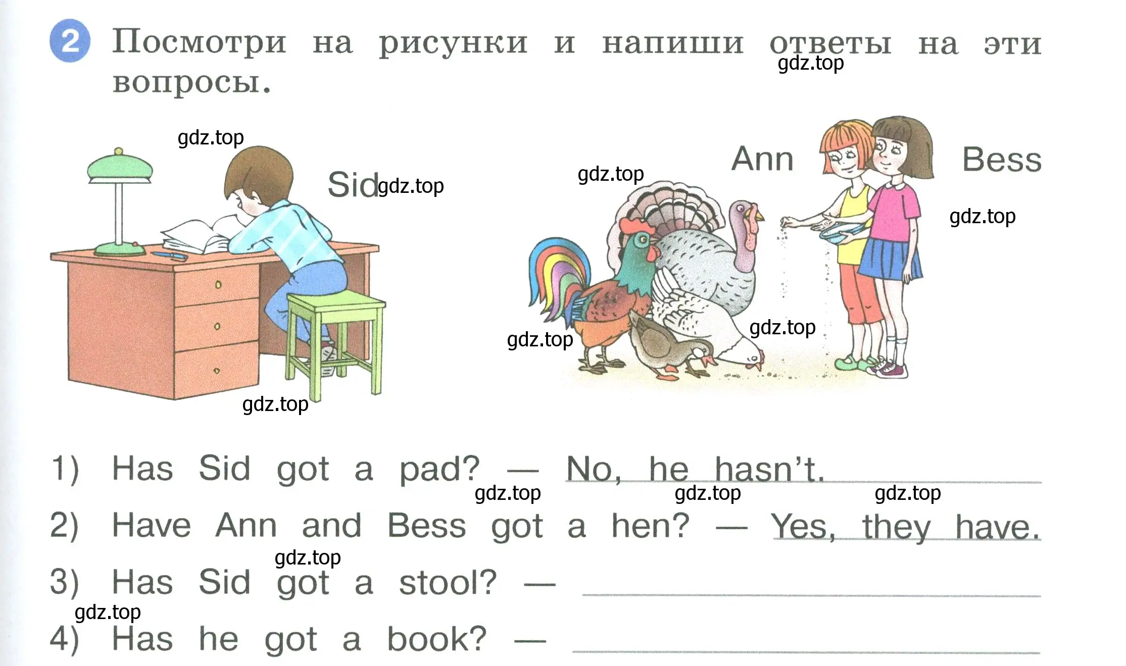 Условие номер 2 (страница 61) гдз по английскому языку 2 класс Афанасьева, Баранова, рабочая тетрадь 1 часть