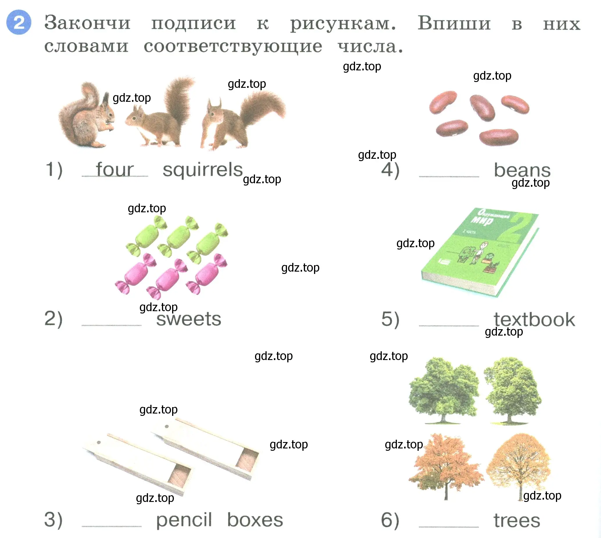 Условие номер 2 (страница 10) гдз по английскому языку 2 класс Афанасьева, Баранова, рабочая тетрадь 2 часть