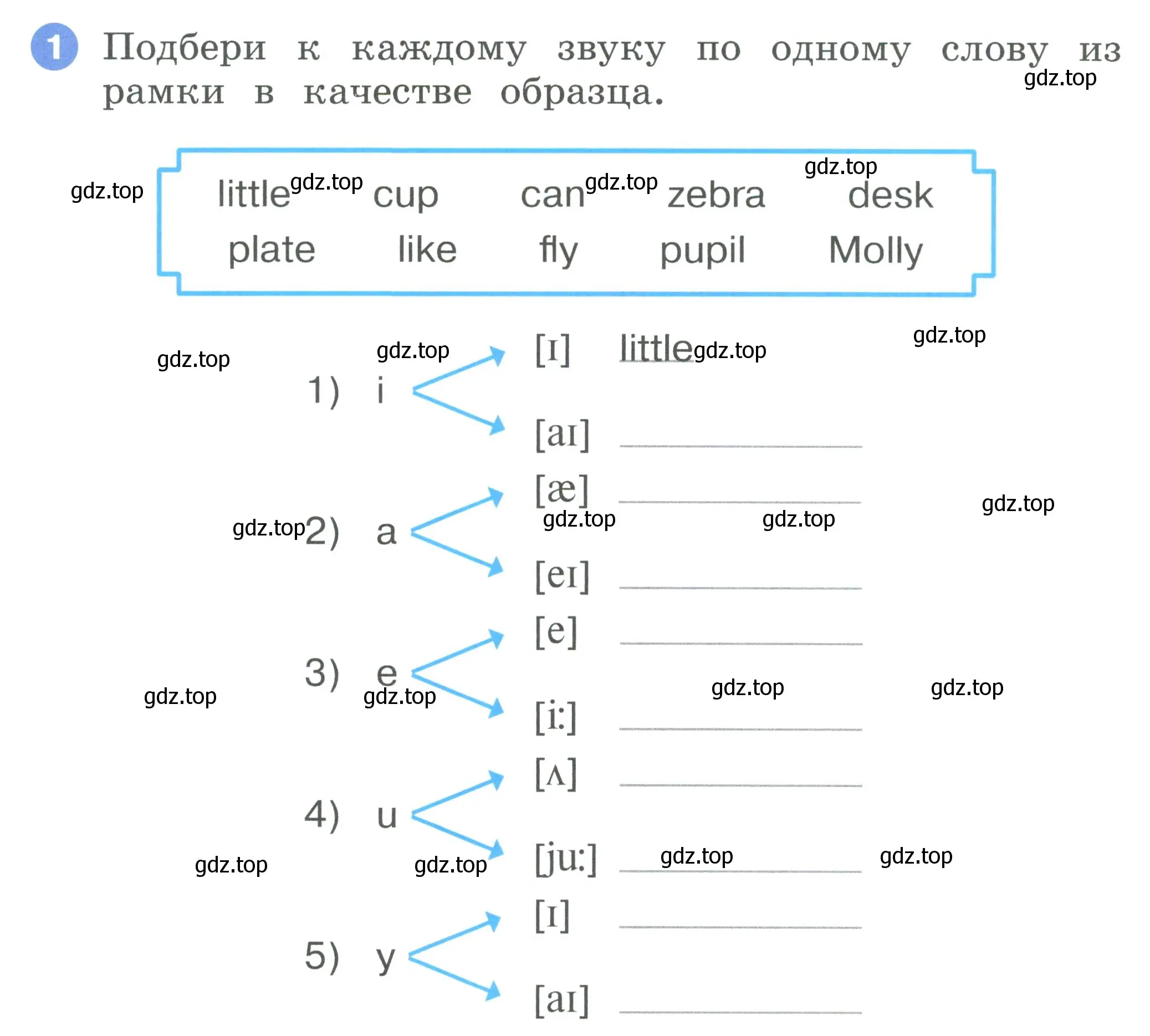 Условие номер 1 (страница 28) гдз по английскому языку 2 класс Афанасьева, Баранова, рабочая тетрадь 2 часть