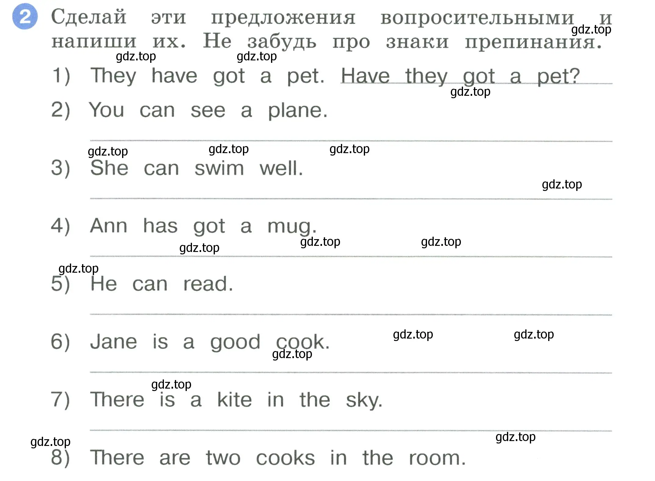 Условие номер 2 (страница 29) гдз по английскому языку 2 класс Афанасьева, Баранова, рабочая тетрадь 2 часть