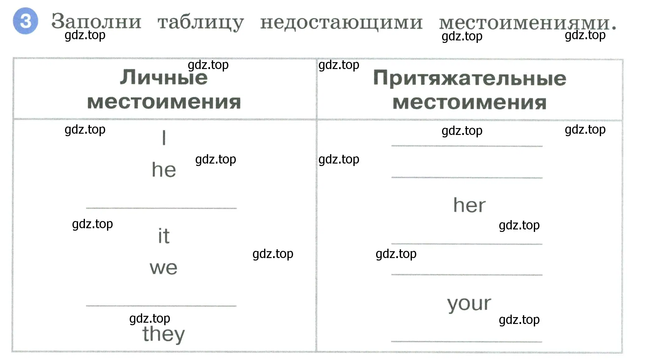 Условие номер 3 (страница 43) гдз по английскому языку 2 класс Афанасьева, Баранова, рабочая тетрадь 2 часть