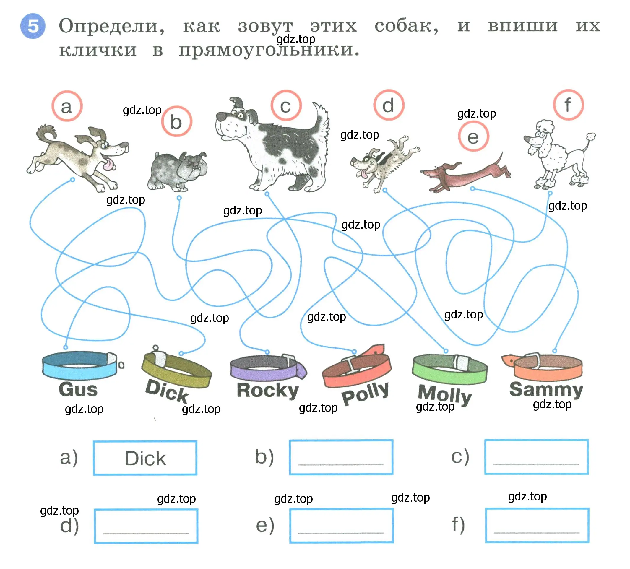 Условие номер 5 (страница 46) гдз по английскому языку 2 класс Афанасьева, Баранова, рабочая тетрадь 2 часть