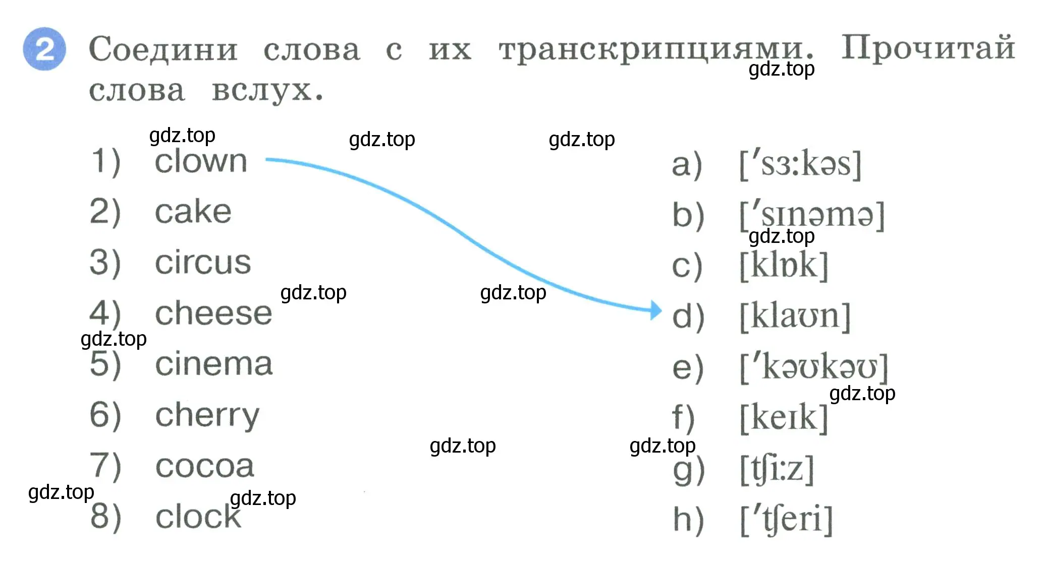 Условие номер 2 (страница 52) гдз по английскому языку 2 класс Афанасьева, Баранова, рабочая тетрадь 2 часть