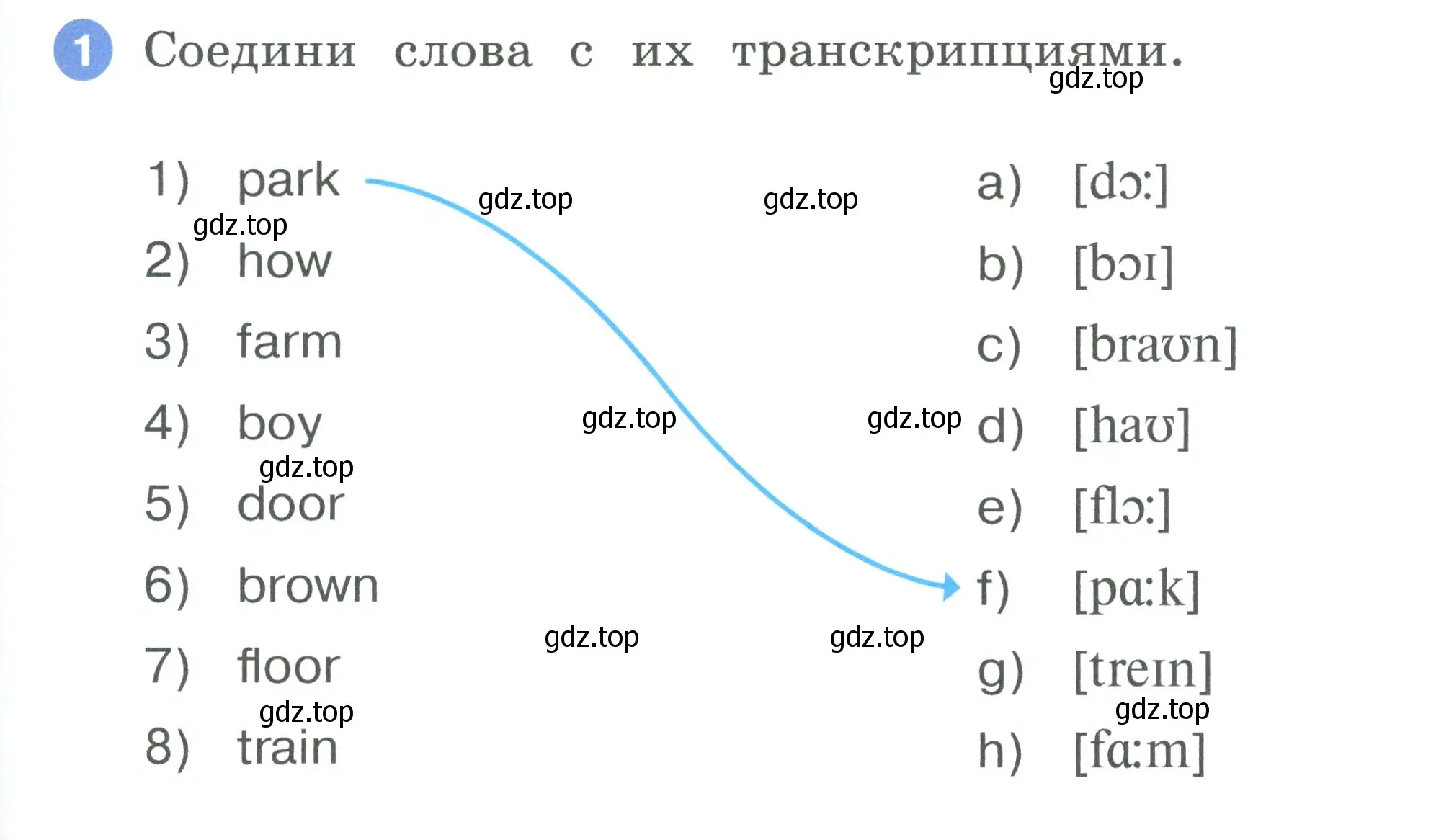 Условие номер 1 (страница 59) гдз по английскому языку 2 класс Афанасьева, Баранова, рабочая тетрадь 2 часть