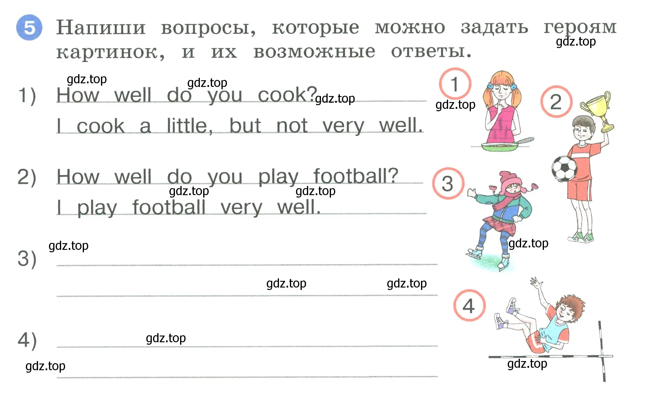 Условие номер 5 (страница 64) гдз по английскому языку 2 класс Афанасьева, Баранова, рабочая тетрадь 2 часть