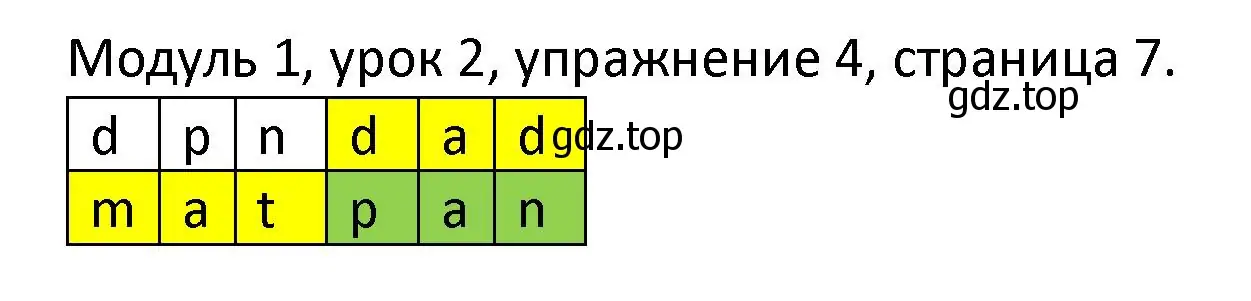 Решение номер 4 (страница 7) гдз по английскому языку 2 класс Афанасьева, Баранова, рабочая тетрадь 1 часть