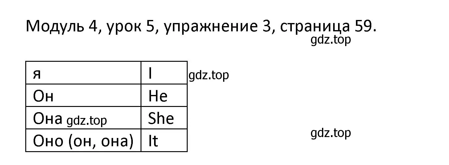 Решение номер 3 (страница 59) гдз по английскому языку 2 класс Афанасьева, Баранова, рабочая тетрадь 1 часть