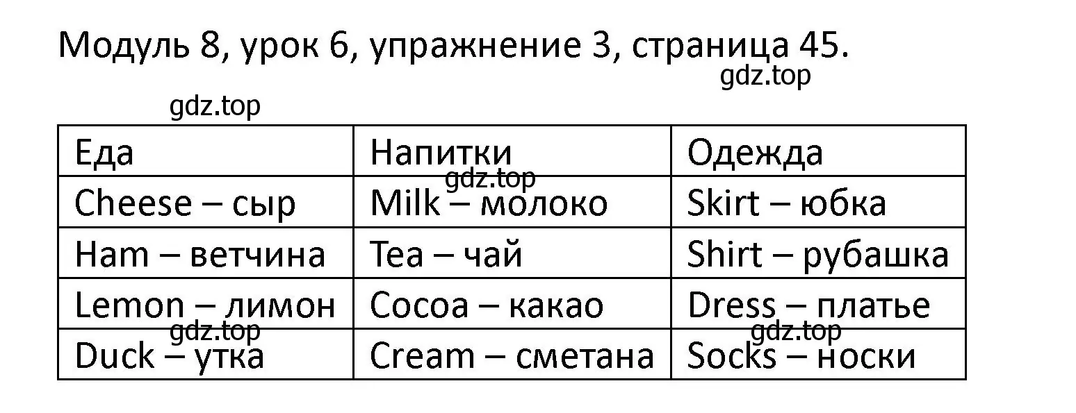 Решение номер 3 (страница 45) гдз по английскому языку 2 класс Афанасьева, Баранова, рабочая тетрадь 2 часть