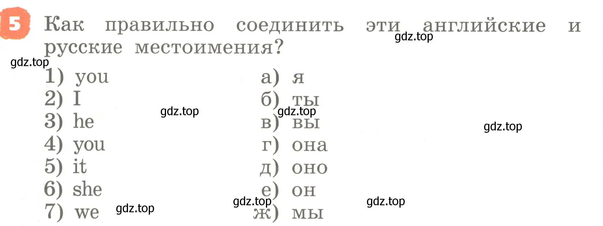 Условие номер 5 (страница 28) гдз по английскому языку 2 класс Афанасьева, Михеева, учебник 2 часть