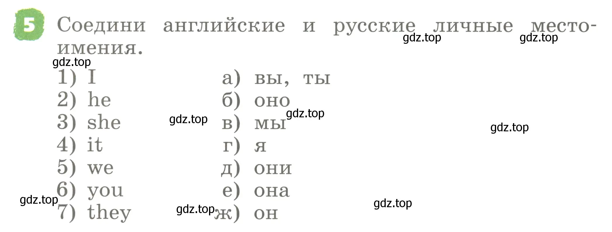 Условие номер 5 (страница 36) гдз по английскому языку 2 класс Афанасьева, Михеева, учебник 2 часть