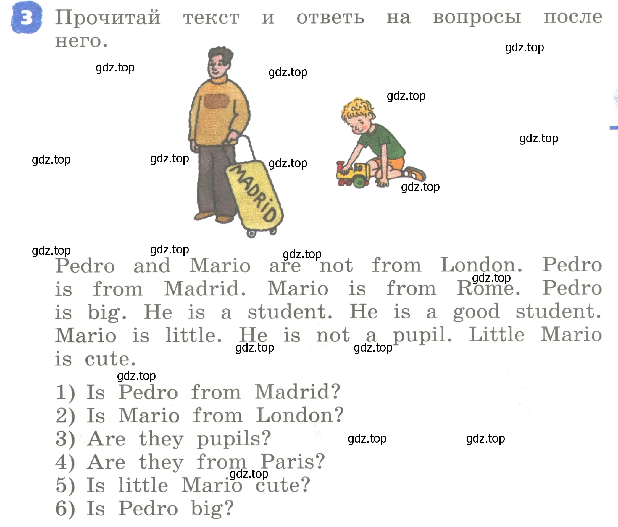 Условие номер 3 (страница 41) гдз по английскому языку 2 класс Афанасьева, Михеева, учебник 2 часть