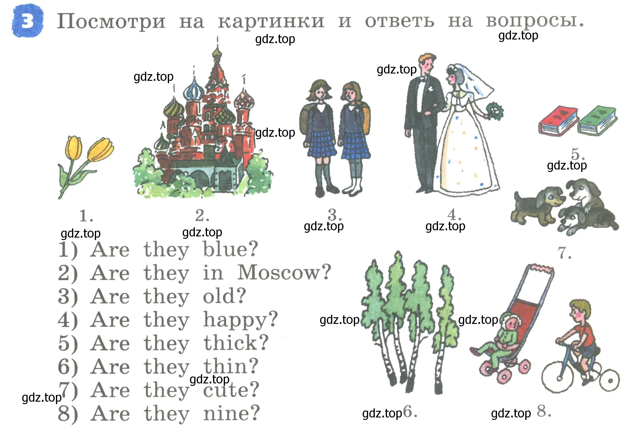 Условие номер 3 (страница 59) гдз по английскому языку 2 класс Афанасьева, Михеева, учебник 2 часть