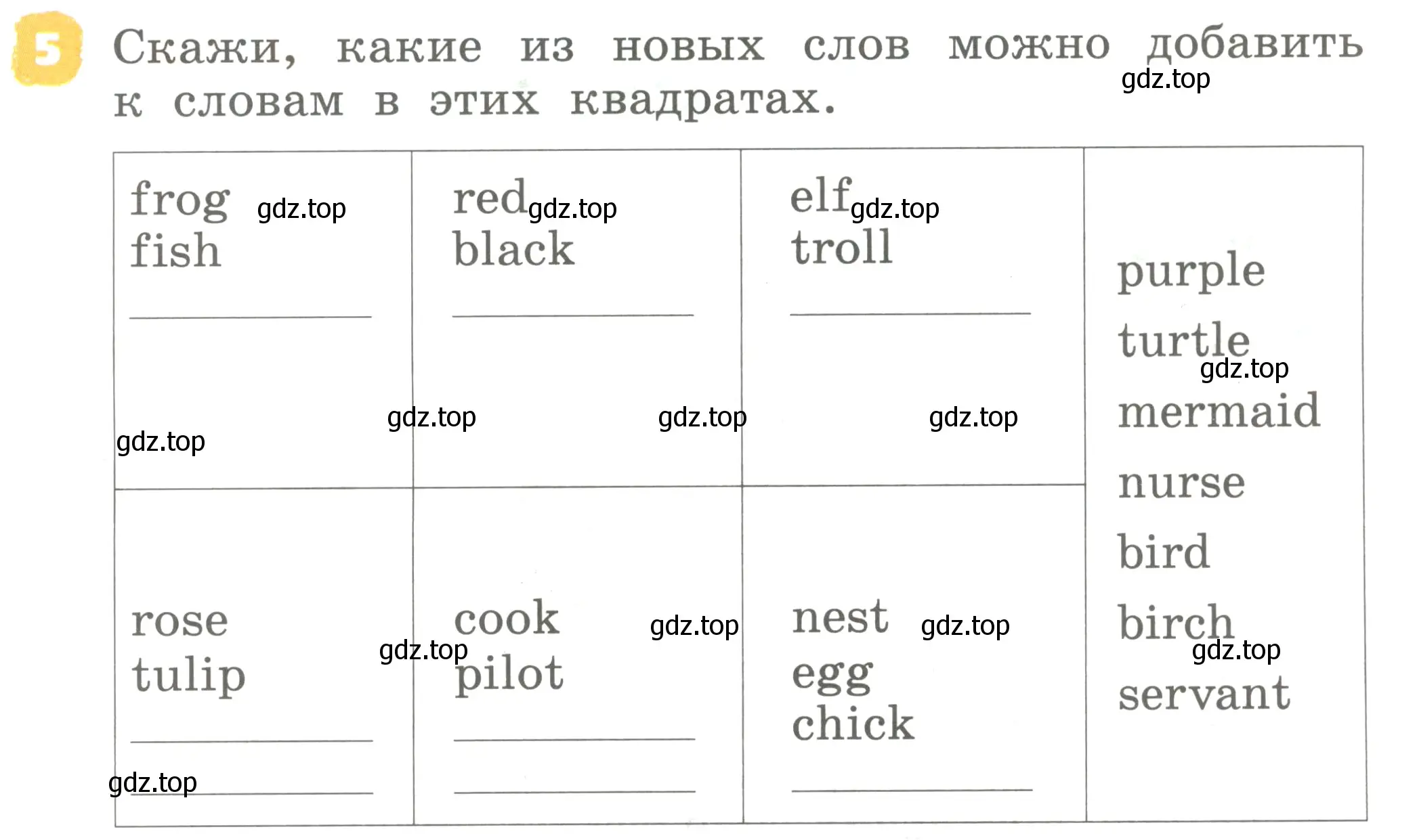 Условие номер 5 (страница 71) гдз по английскому языку 2 класс Афанасьева, Михеева, учебник 2 часть