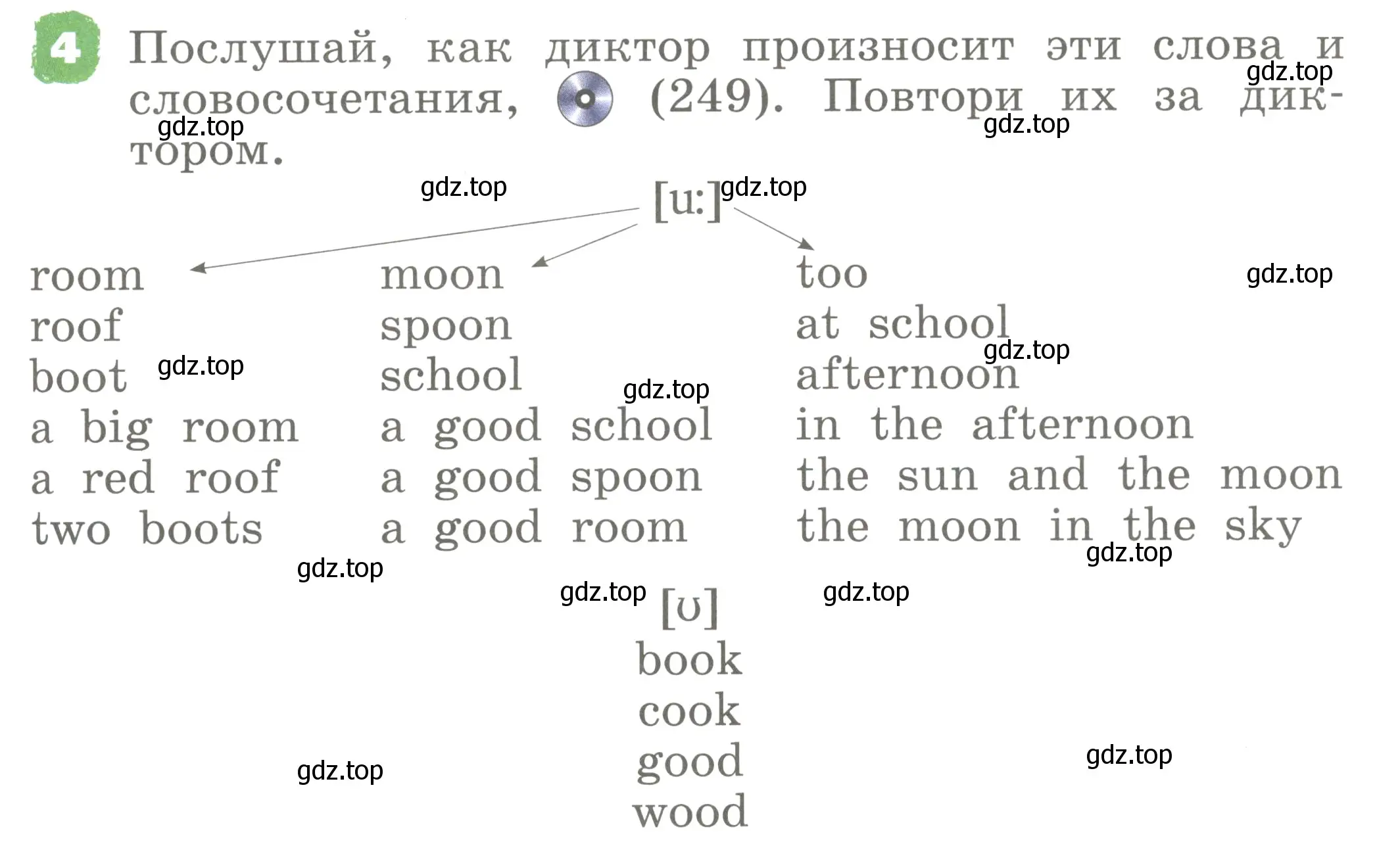 Условие номер 4 (страница 93) гдз по английскому языку 2 класс Афанасьева, Михеева, учебник 2 часть