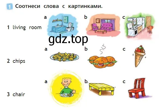 Условие номер 1 (страница 58) гдз по английскому языку 2 класс Быкова, Дули, учебник 2 часть