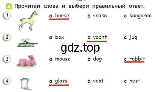 Решение 3. номер 4 (страница 11) гдз по английскому языку 2 класс Быкова, Дули, учебник 1 часть