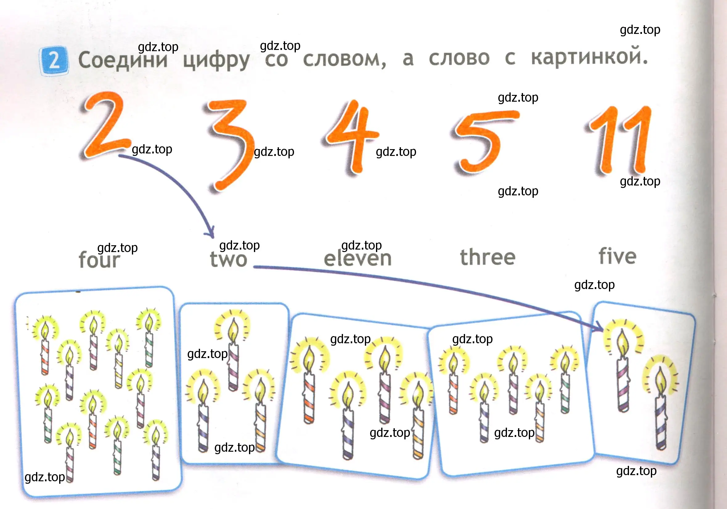 Условие номер 2 (страница 24) гдз по английскому языку 2 класс Быкова, Дули, рабочая тетрадь