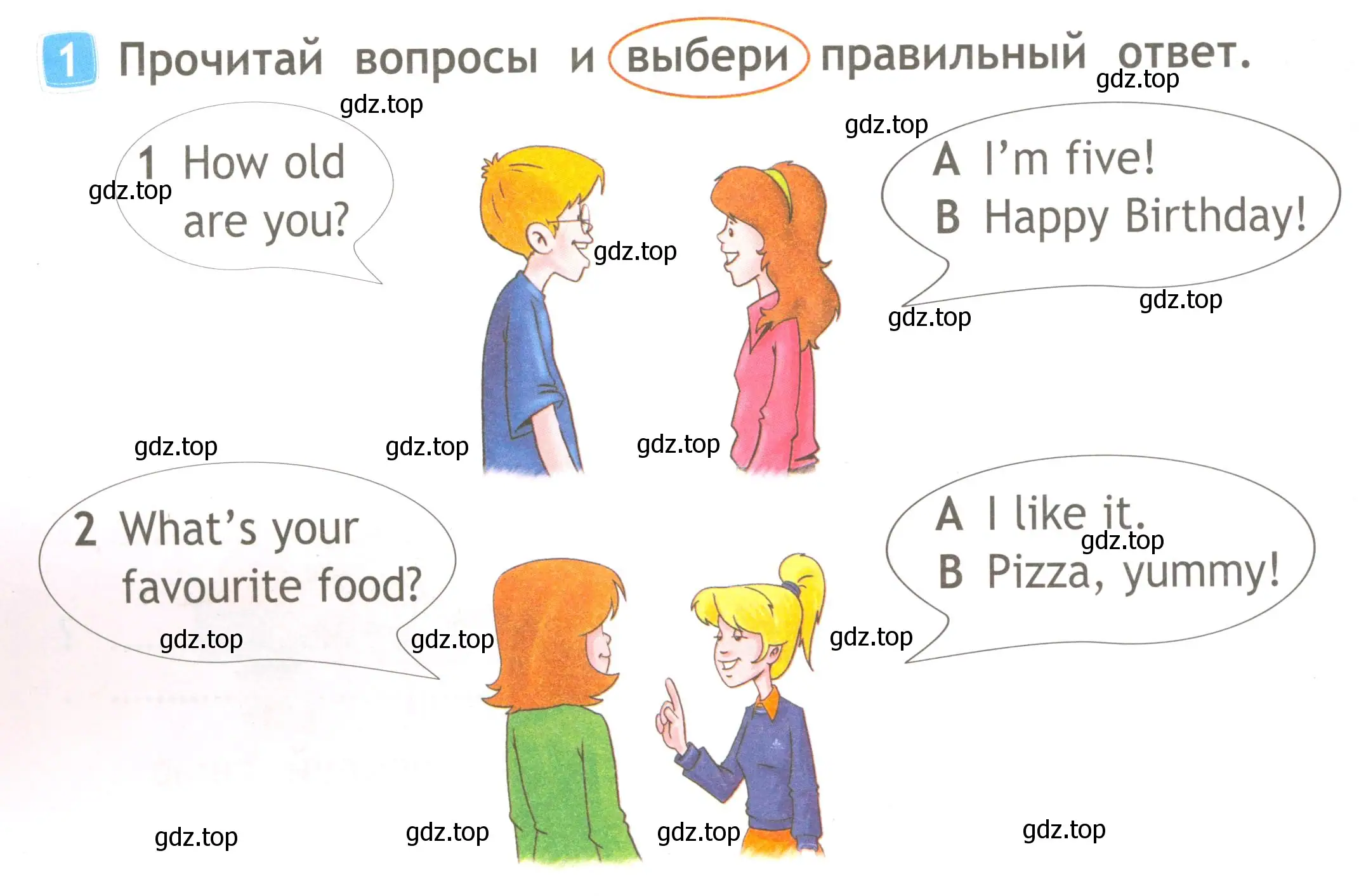 Условие номер 1 (страница 30) гдз по английскому языку 2 класс Быкова, Дули, рабочая тетрадь