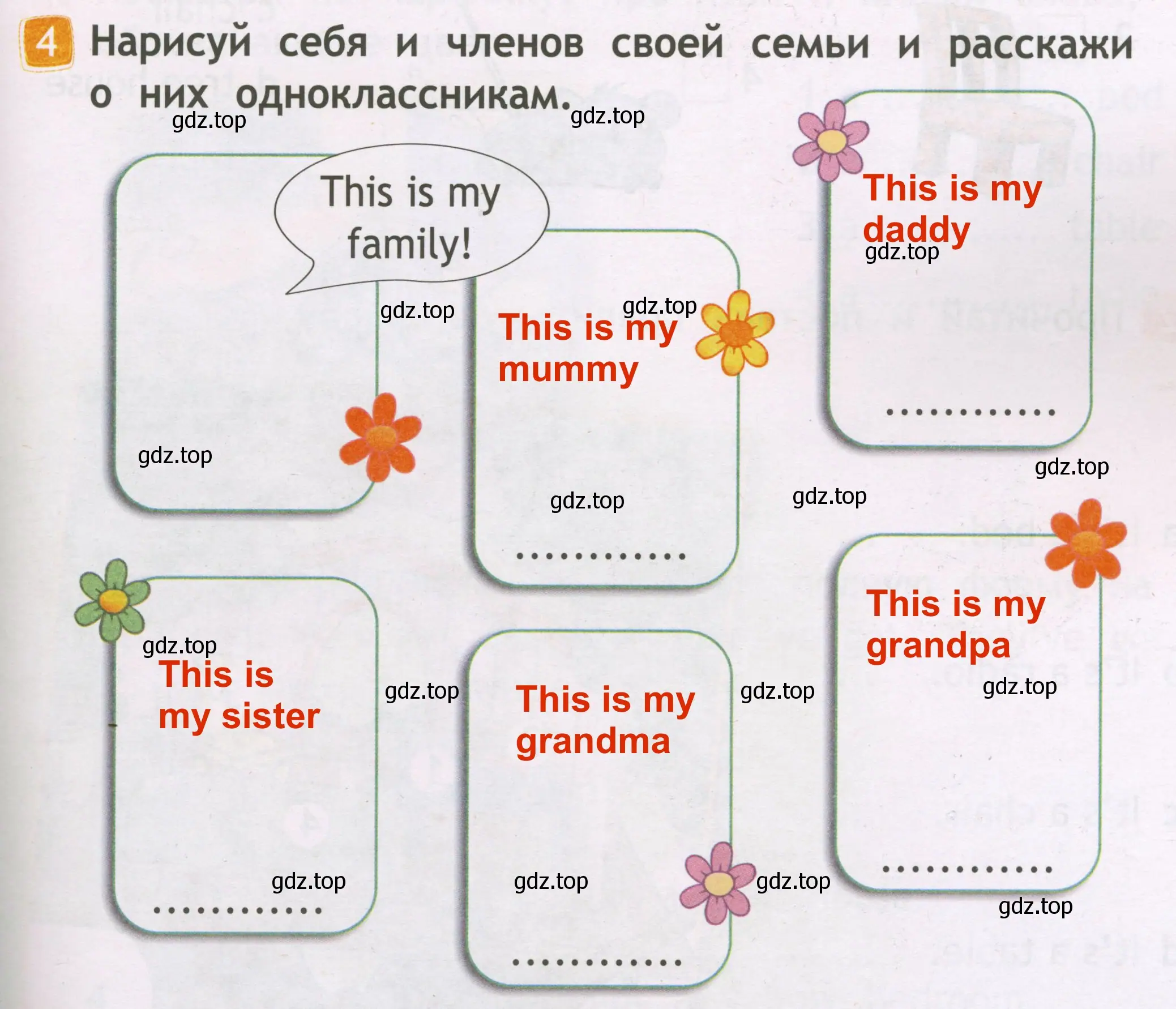 Решение 3. номер 4 (страница 13) гдз по английскому языку 2 класс Быкова, Дули, рабочая тетрадь