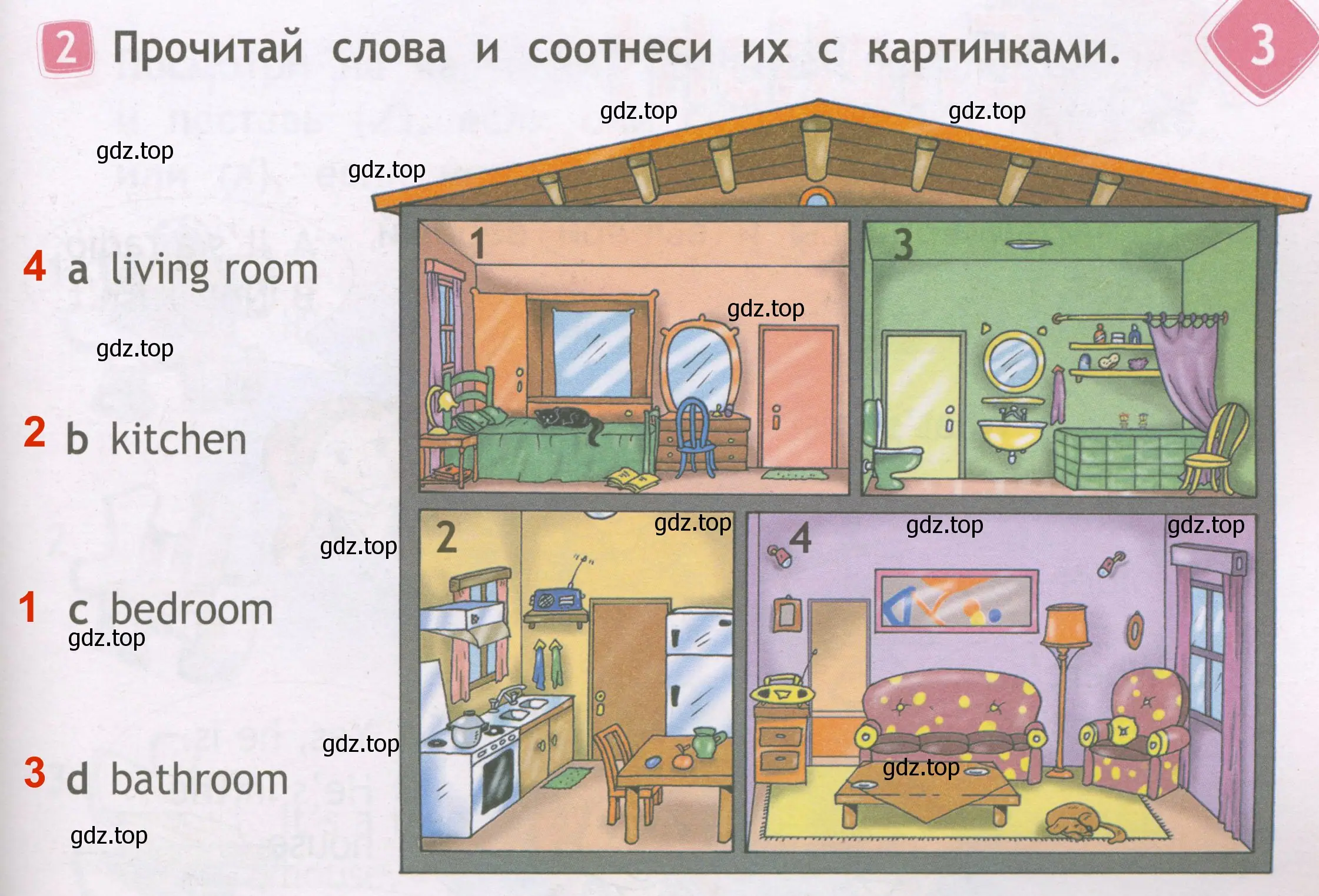 Решение 3. номер 2 (страница 19) гдз по английскому языку 2 класс Быкова, Дули, рабочая тетрадь