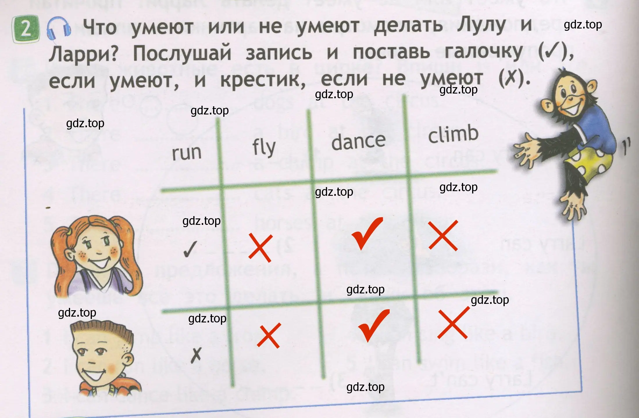 Решение 3. номер 2 (страница 40) гдз по английскому языку 2 класс Быкова, Дули, рабочая тетрадь