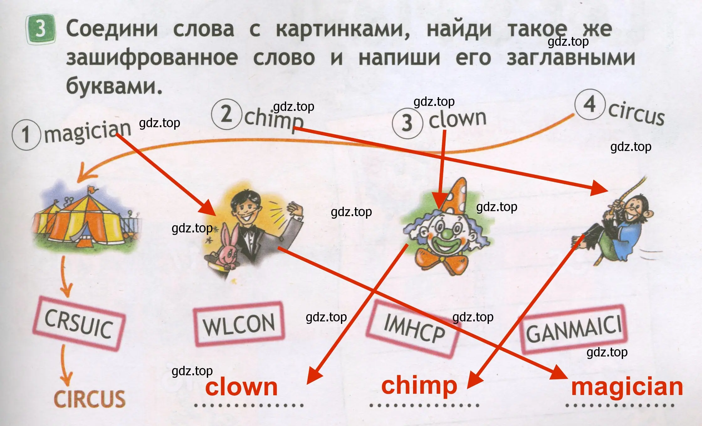 Решение 3. номер 3 (страница 41) гдз по английскому языку 2 класс Быкова, Дули, рабочая тетрадь