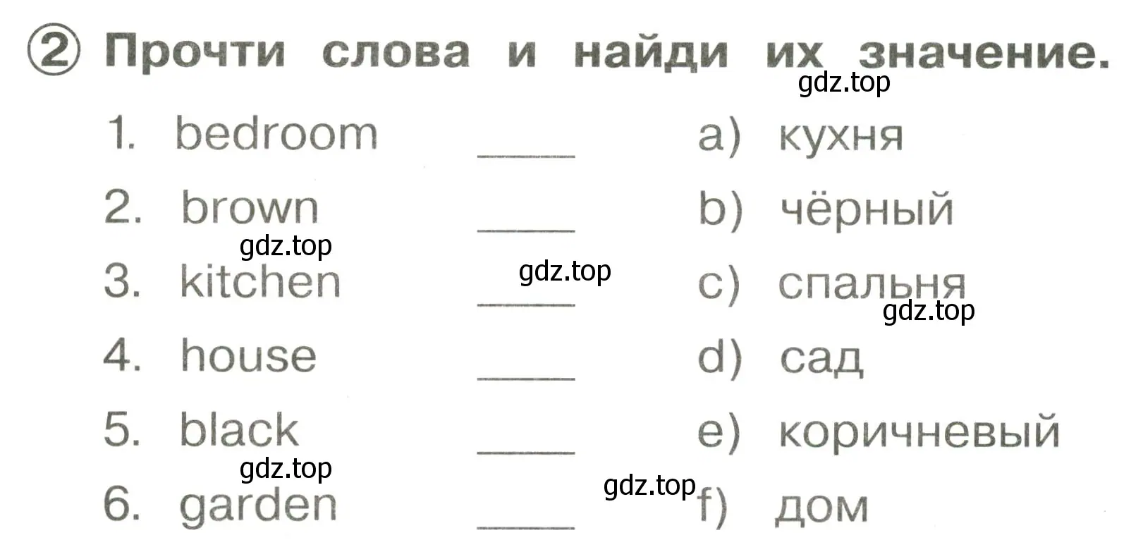 Условие номер 2 (страница 20) гдз по английскому языку 2 класс Быкова, Поспелова, сборник упражнений