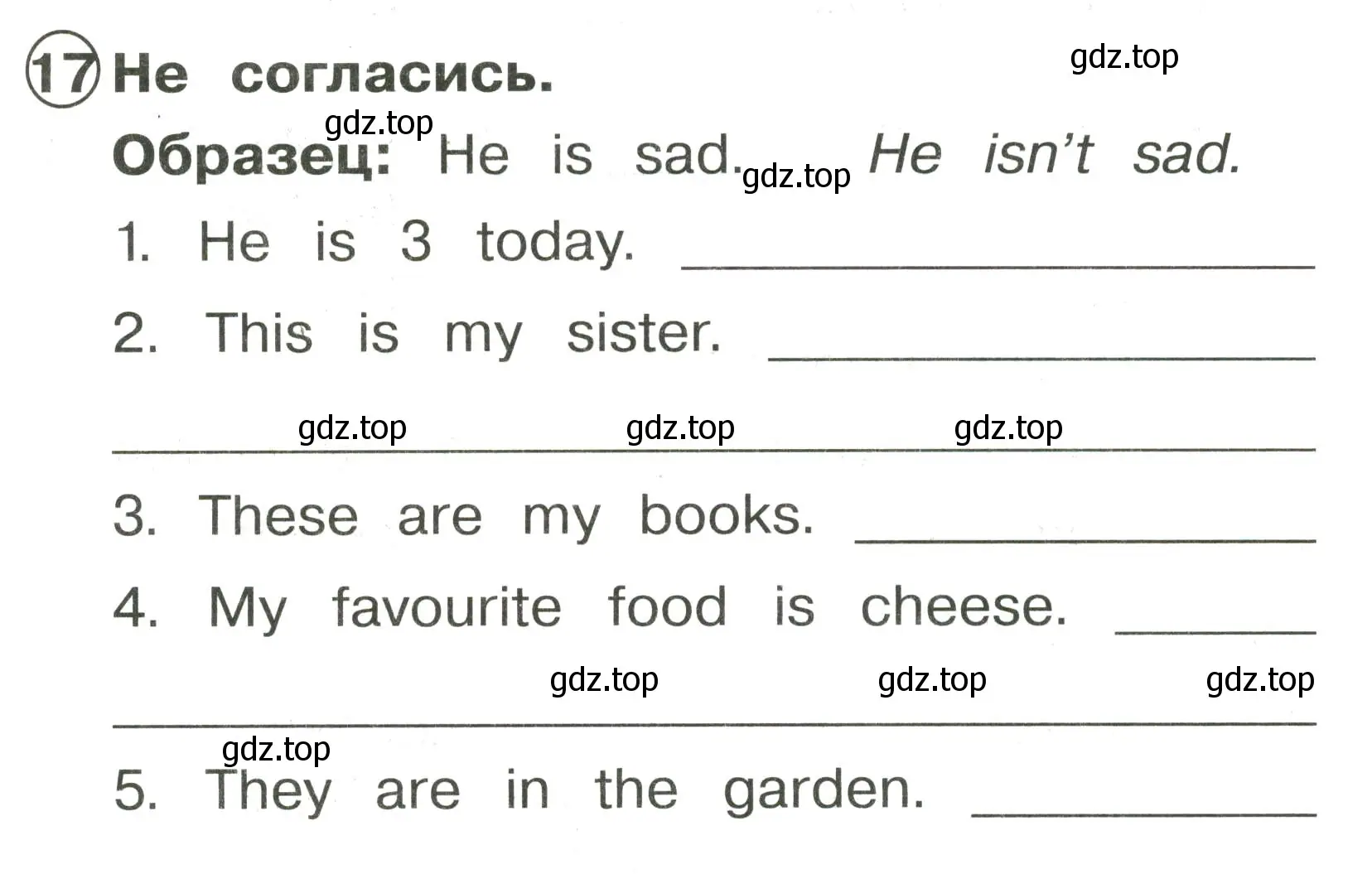 Условие номер 17 (страница 55) гдз по английскому языку 2 класс Быкова, Поспелова, сборник упражнений