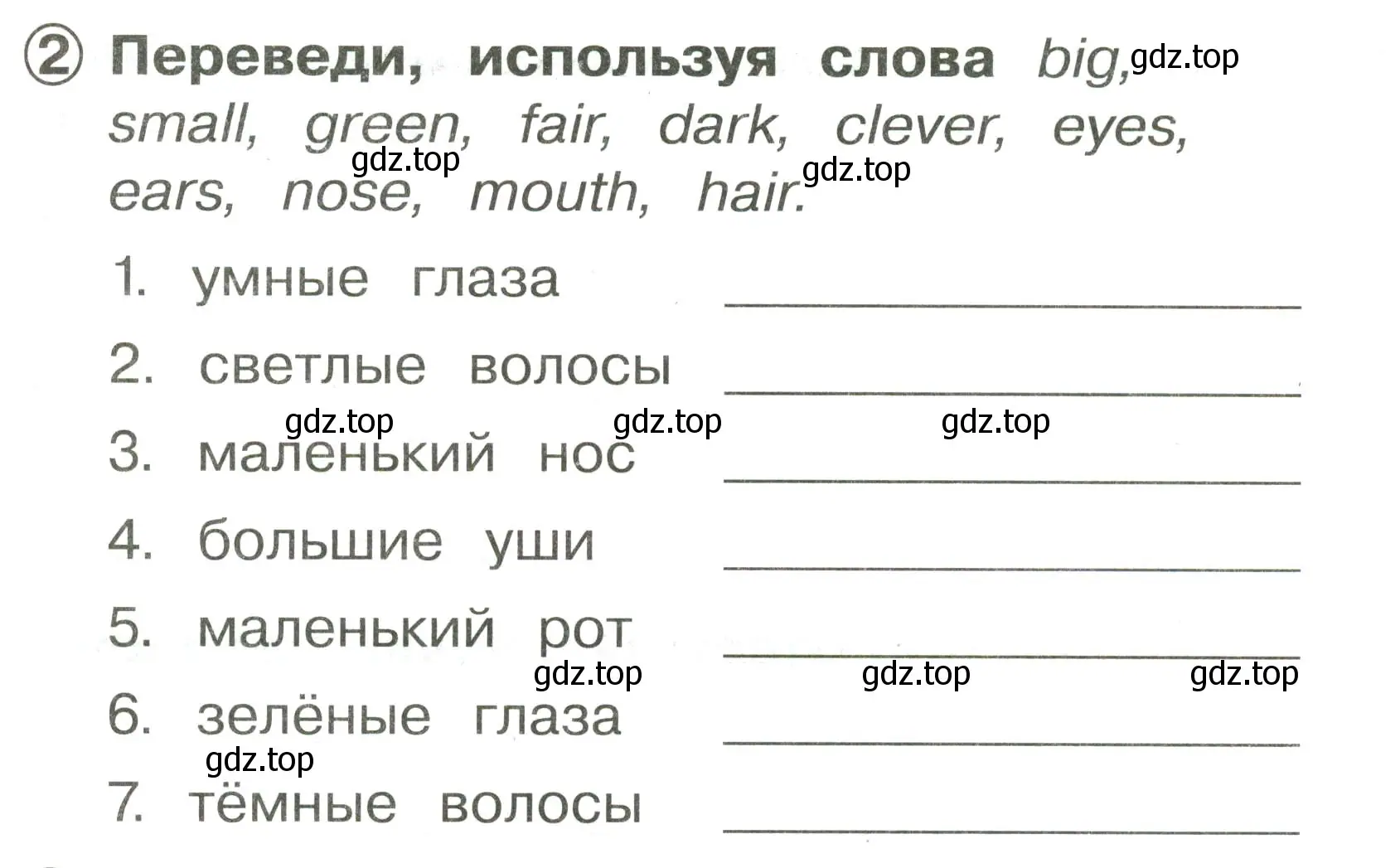 Условие номер 2 (страница 97) гдз по английскому языку 2 класс Быкова, Поспелова, сборник упражнений