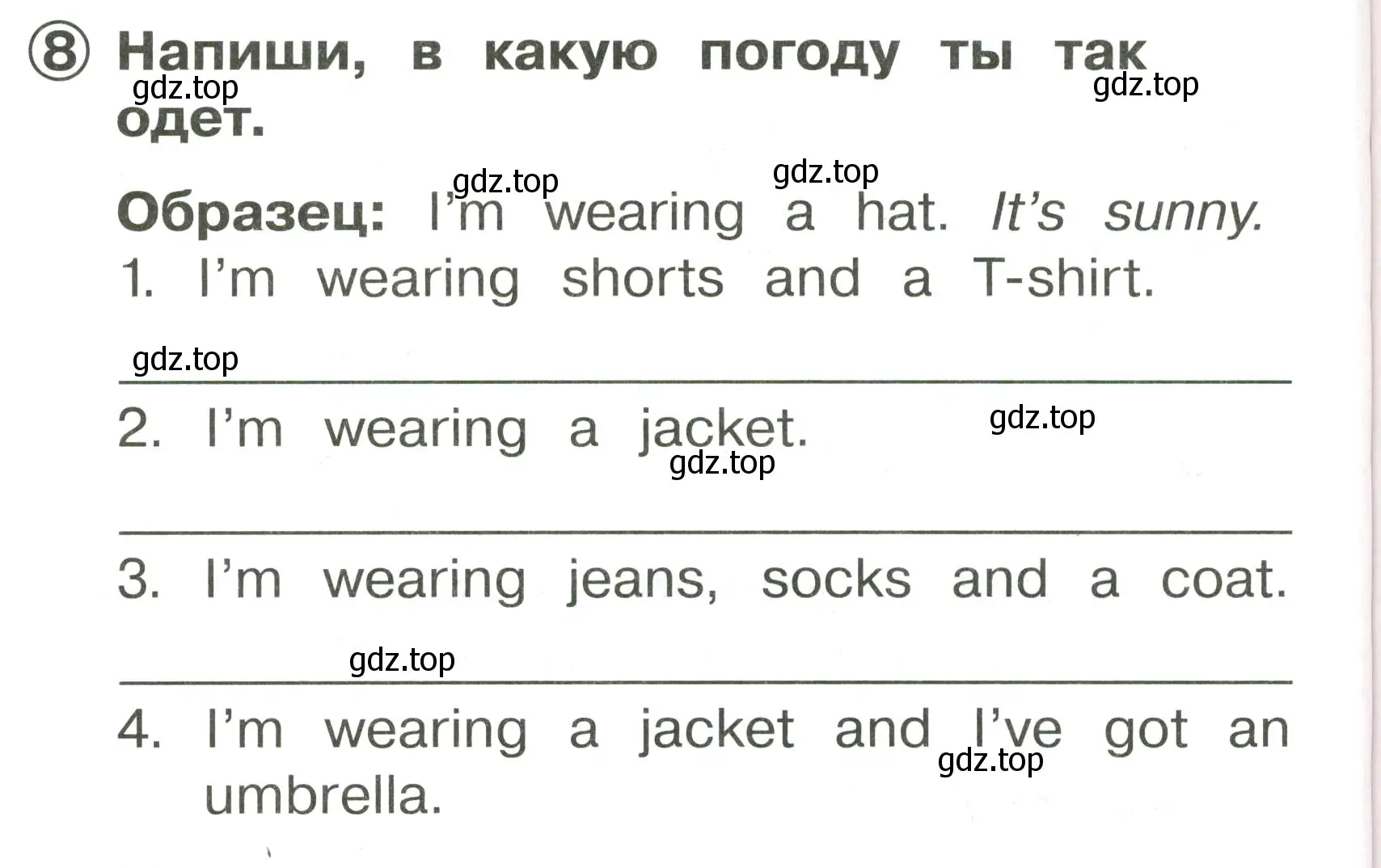 Условие номер 8 (страница 118) гдз по английскому языку 2 класс Быкова, Поспелова, сборник упражнений