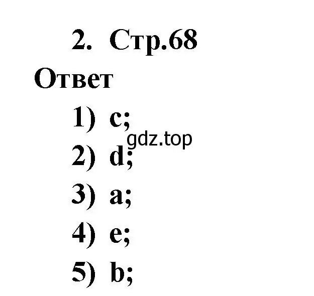 Решение номер 2 (страница 68) гдз по английскому языку 2 класс Быкова, Поспелова, сборник упражнений
