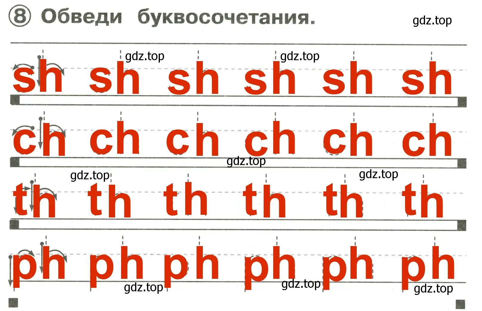 Решение 3. номер 8 (страница 8) гдз по английскому языку 2 класс Быкова, Поспелова, сборник упражнений