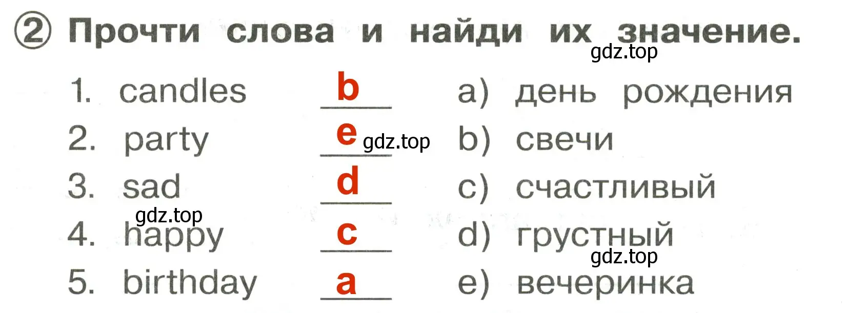 Решение 3. номер 2 (страница 33) гдз по английскому языку 2 класс Быкова, Поспелова, сборник упражнений