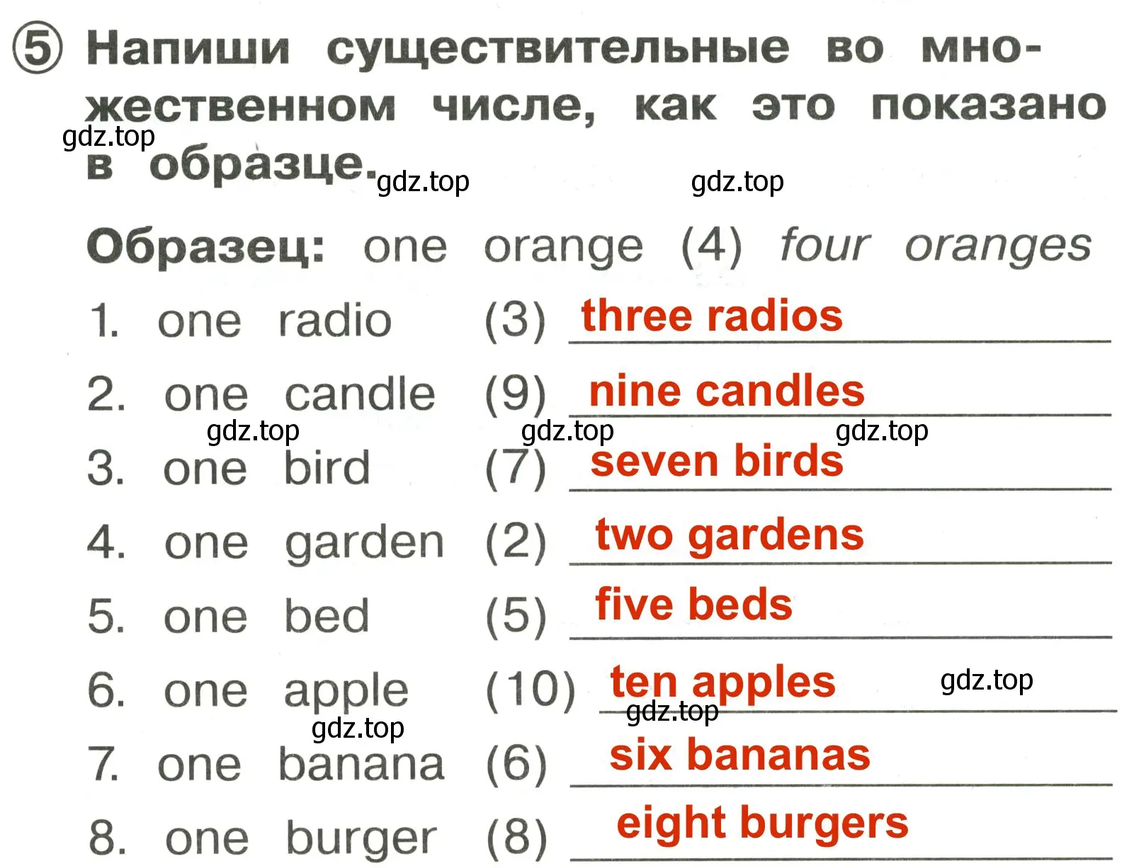 Решение 3. номер 5 (страница 41) гдз по английскому языку 2 класс Быкова, Поспелова, сборник упражнений