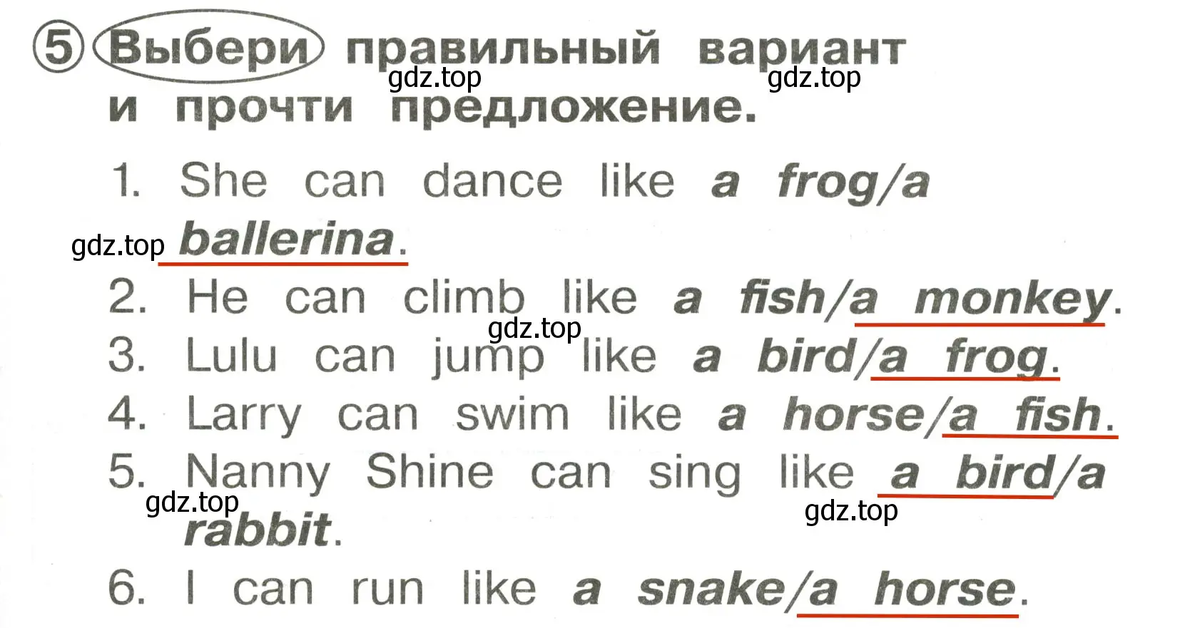 Решение 3. номер 5 (страница 69) гдз по английскому языку 2 класс Быкова, Поспелова, сборник упражнений