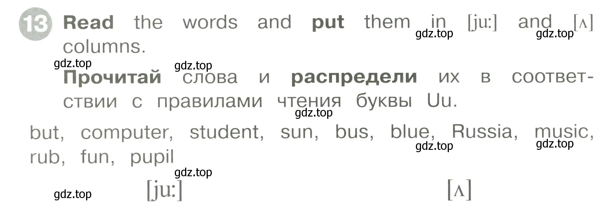 Условие номер 13 (страница 30) гдз по английскому языку 2 класс Котова, сборник упражнений