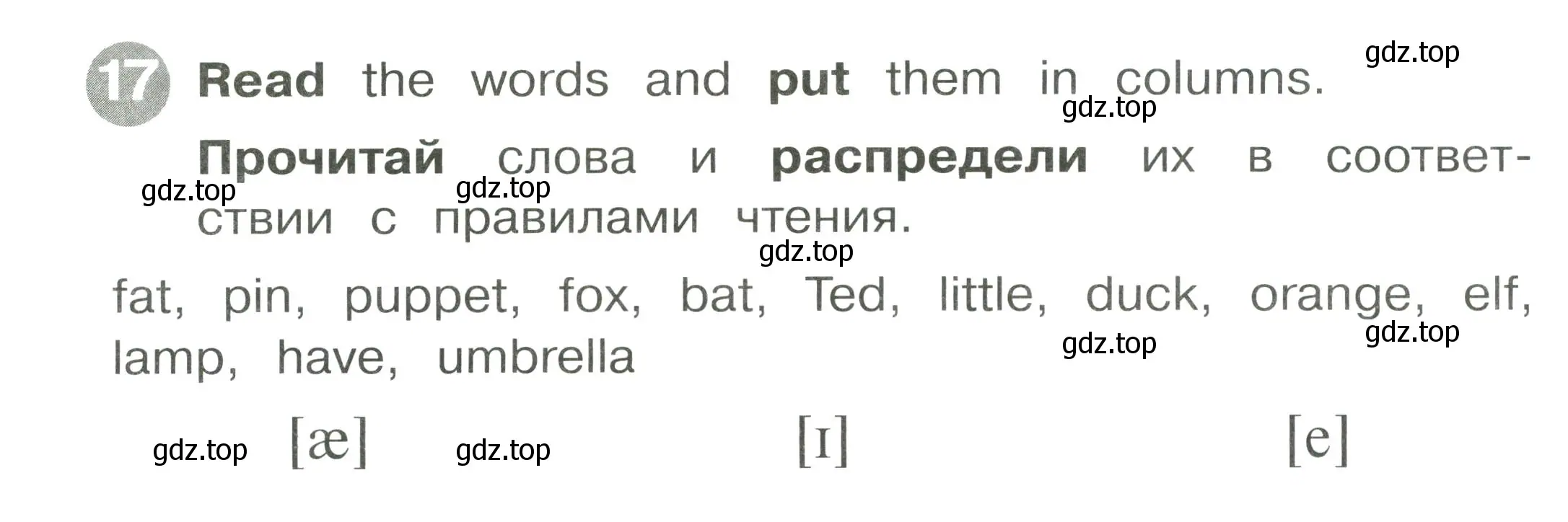 Условие номер 17 (страница 32) гдз по английскому языку 2 класс Котова, сборник упражнений