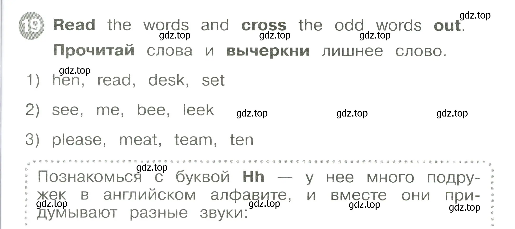 Условие номер 19 (страница 33) гдз по английскому языку 2 класс Котова, сборник упражнений