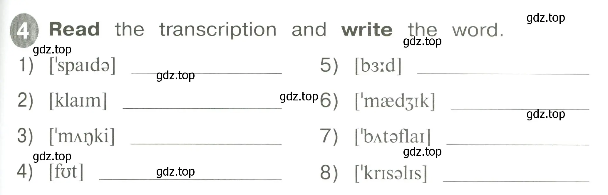 Условие номер 4 (страница 79) гдз по английскому языку 2 класс Котова, сборник упражнений