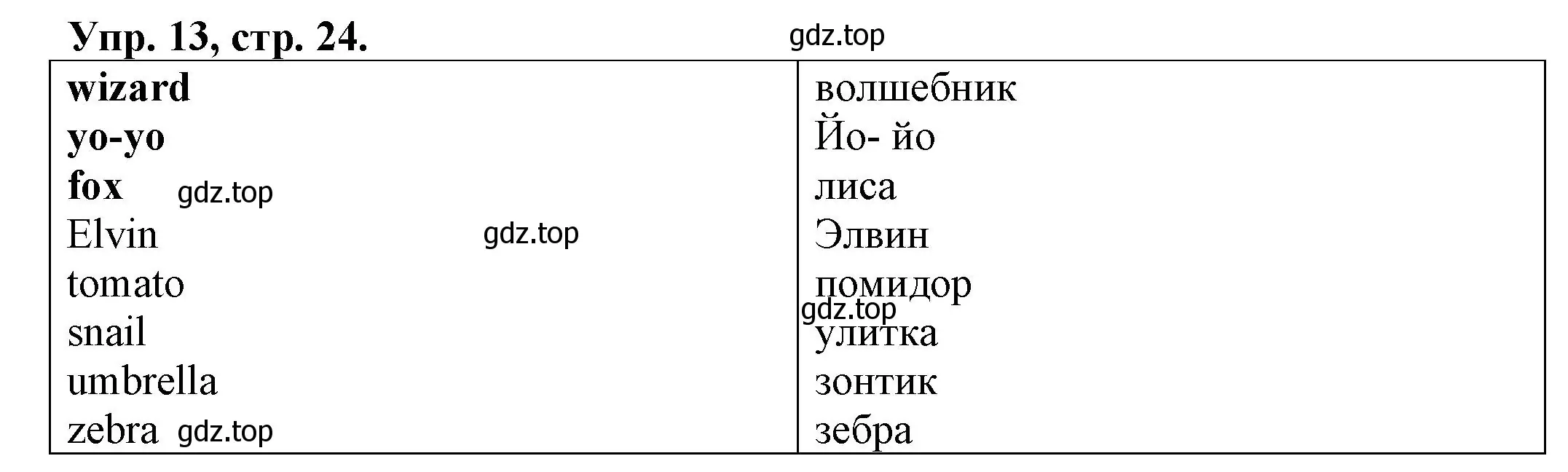 Решение номер 13 (страница 24) гдз по английскому языку 2 класс Котова, сборник упражнений