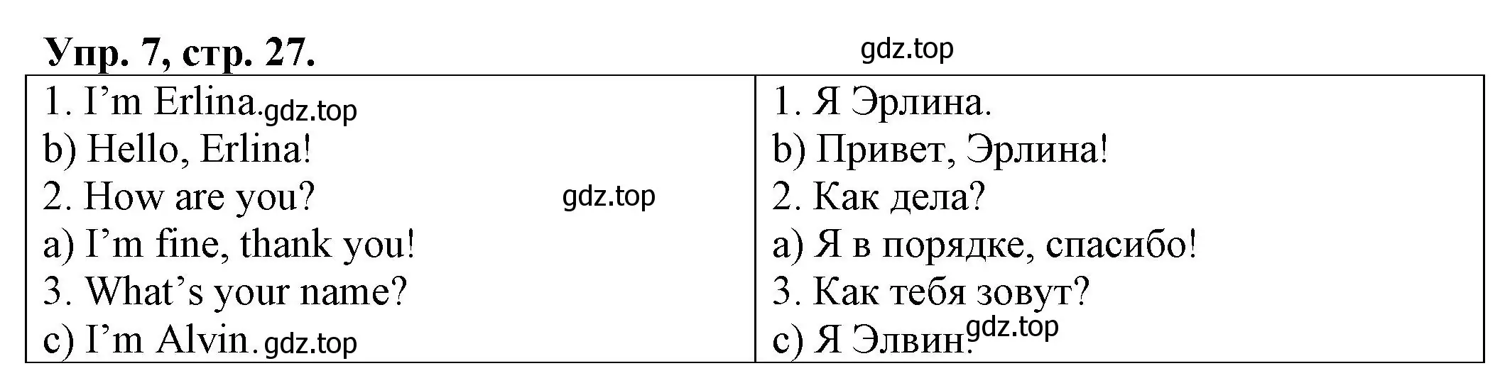 Решение номер 7 (страница 27) гдз по английскому языку 2 класс Котова, сборник упражнений