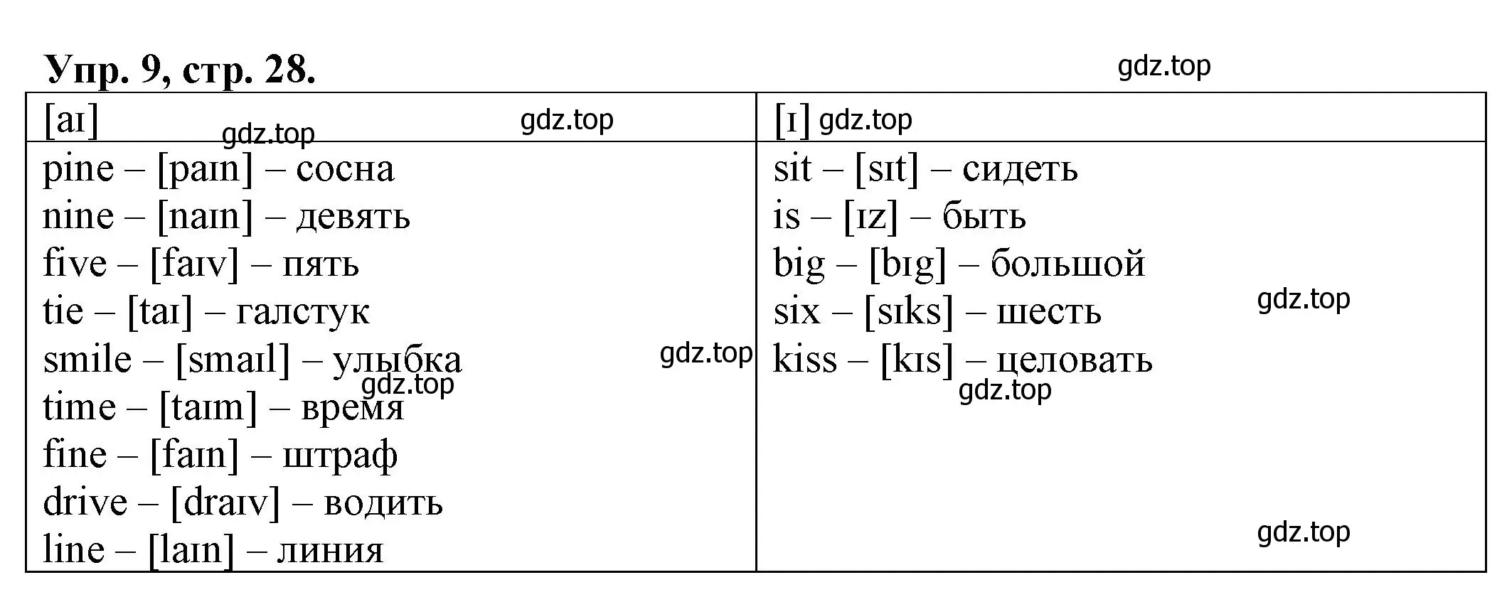 Решение номер 9 (страница 28) гдз по английскому языку 2 класс Котова, сборник упражнений